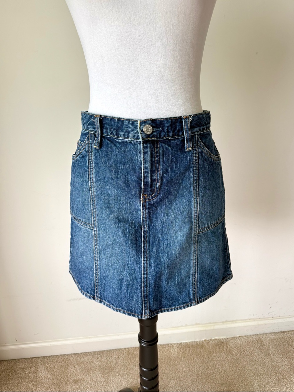 GAP Y2K Classic Blue Denim Mini Skirt—SZ. 4